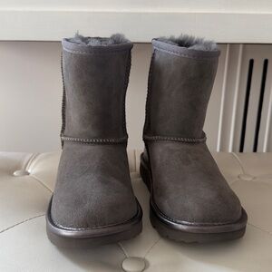 UGG Kids Gray Suede Boots